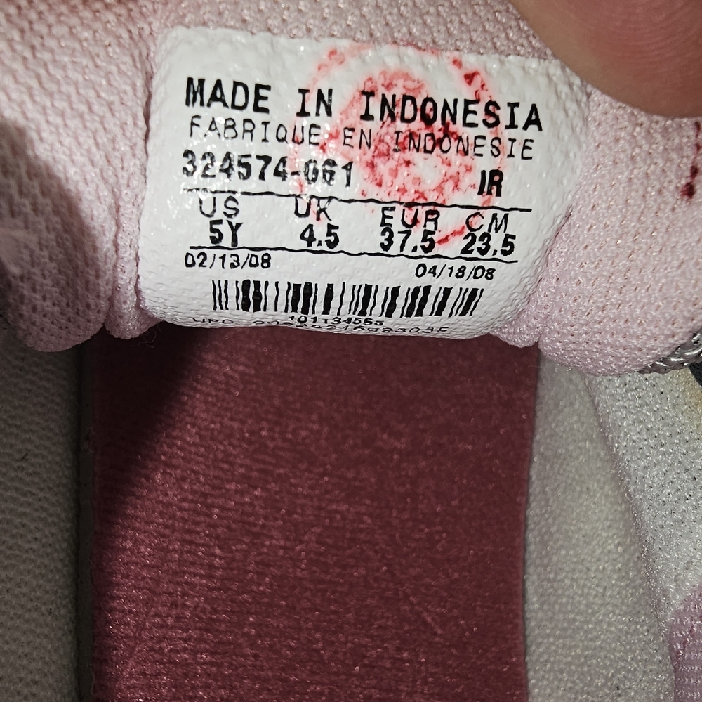 J New w/ o tags Rose pink Nike hiking ndestrukt grey sz 5Y - Picture 4 of 10